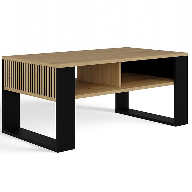 Dohányzóasztal Modern 2p Slim Artisan/Fekete