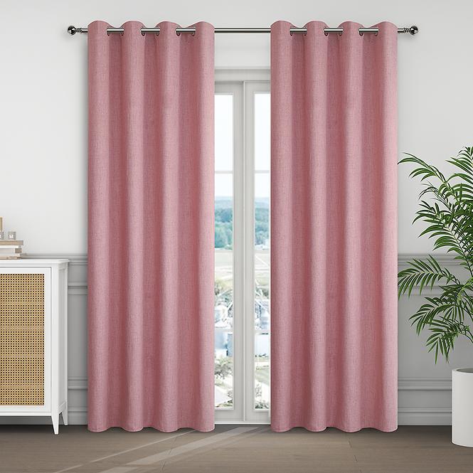 Függönyök karikákkal, KSENIA YC11867/280G/19/140x250 vörös
