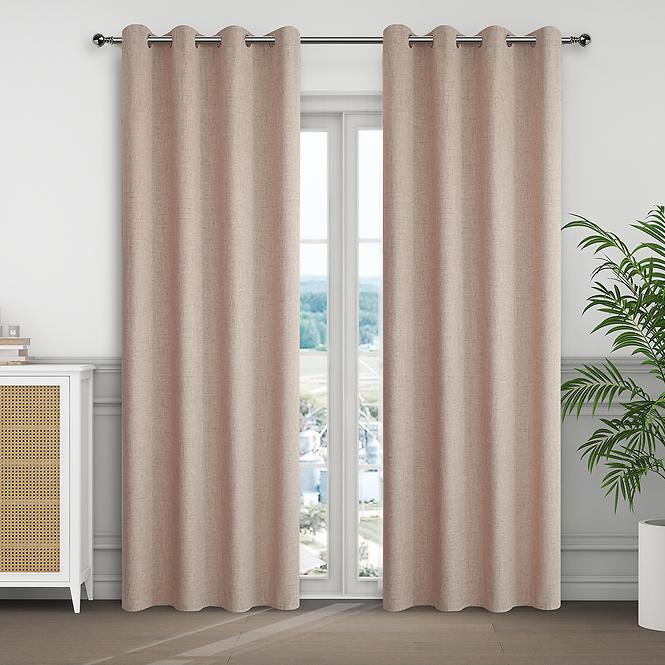 Függönyök karikákkal, KSENIA YC11867/280G/7/140x250 barna