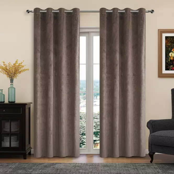 Függönyök karikákkal, LILI YC11931/280G/05/140x250 barna