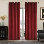 Függönyök karikákkal, LILI YC11931/280G/11/140x250 piros