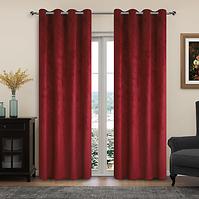 Függönyök karikákkal, LILI YC11931/280G/11/140x250 piros