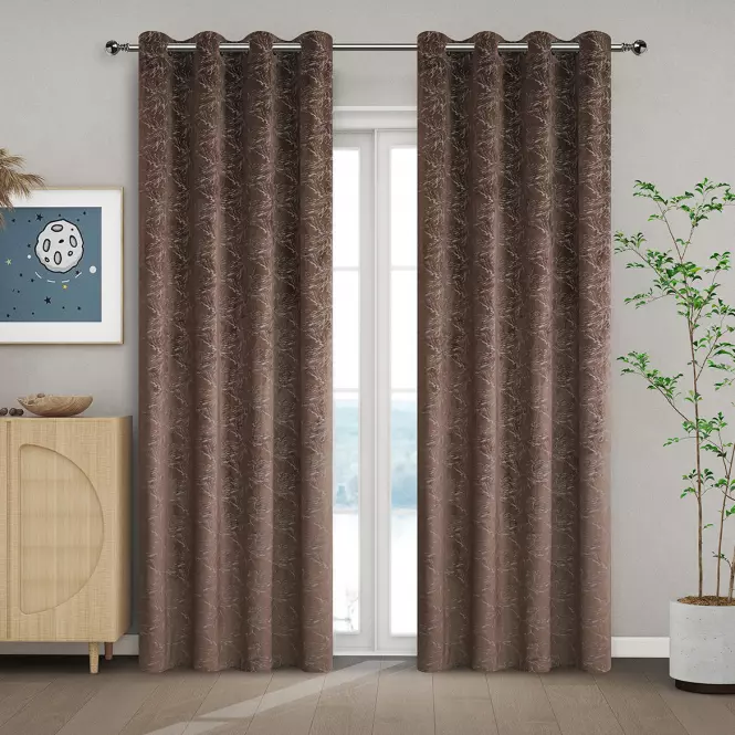 Függönyök karikákkal, NELA YC11934/280G/05/140x250 barna
