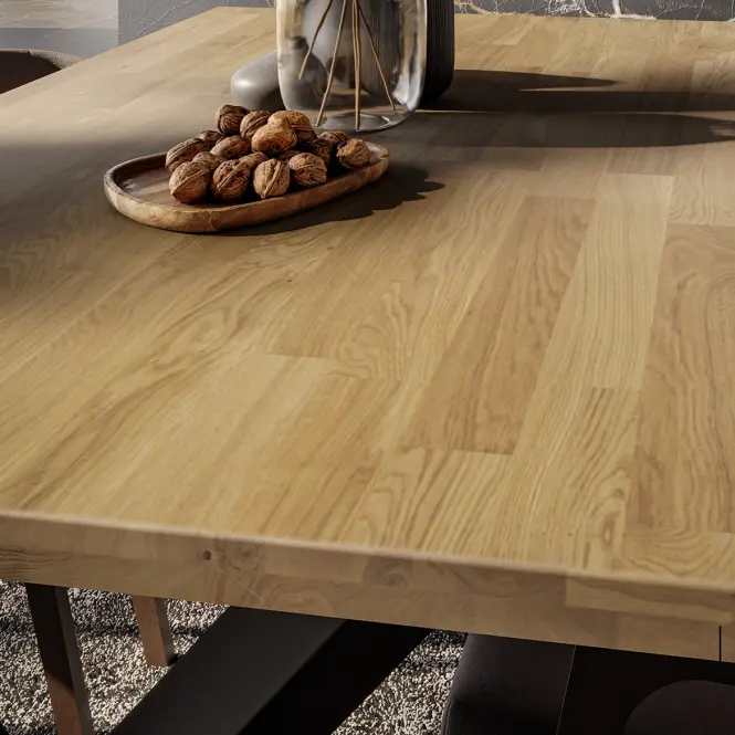 Asztal fa Malmo Linear Olajozott tölgy 40mm