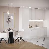 Konyhabútor Luxeo 250 Fehér/vékony keret White Set 1