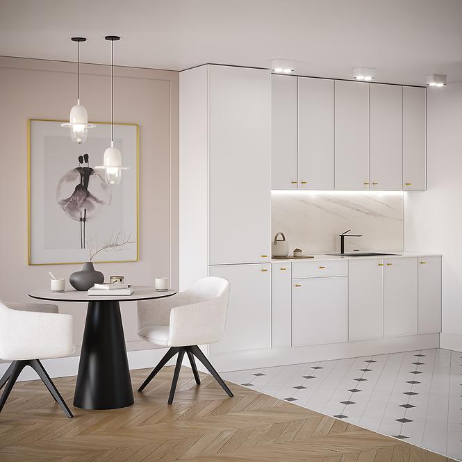 Konyhabútor Luxeo 250 Fehér/vékony keret White Set 1