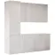 Konyhabútor Luxeo 250 Fehér/vékony keret White Set 1,2