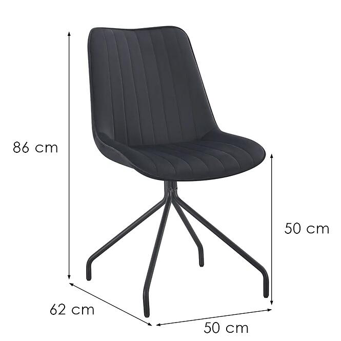 Szék Nussi 12325 fekete