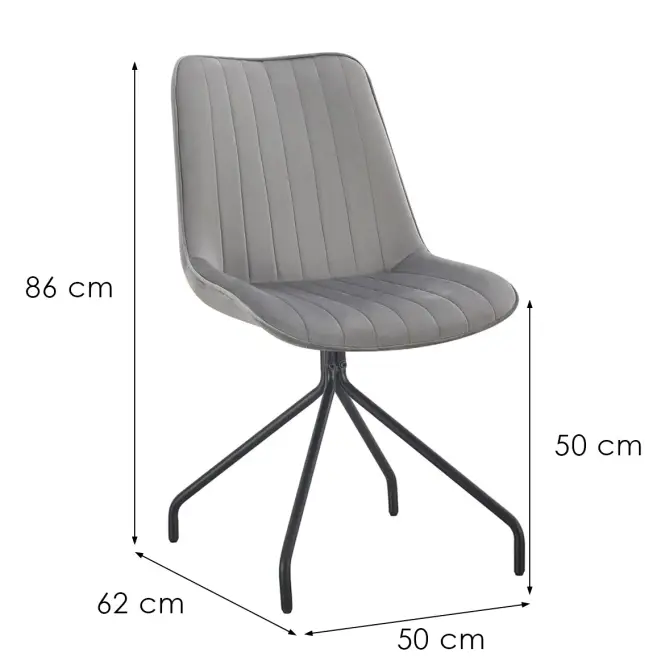 Szék Nussi 12326 szürke
