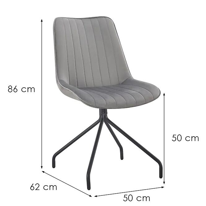 Szék Nussi 12326 szürke