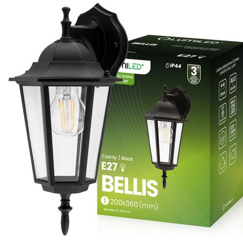 Kerti lámpa BELLIS E27 Black KD1
