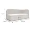 Ágy Millow P 90x200 z mat Curio 02 bez,4