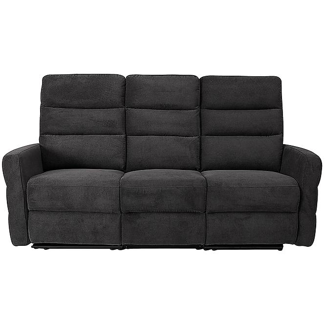 Kanapé Belize 3SJ NLK314 fekete relaxációs funkcióval