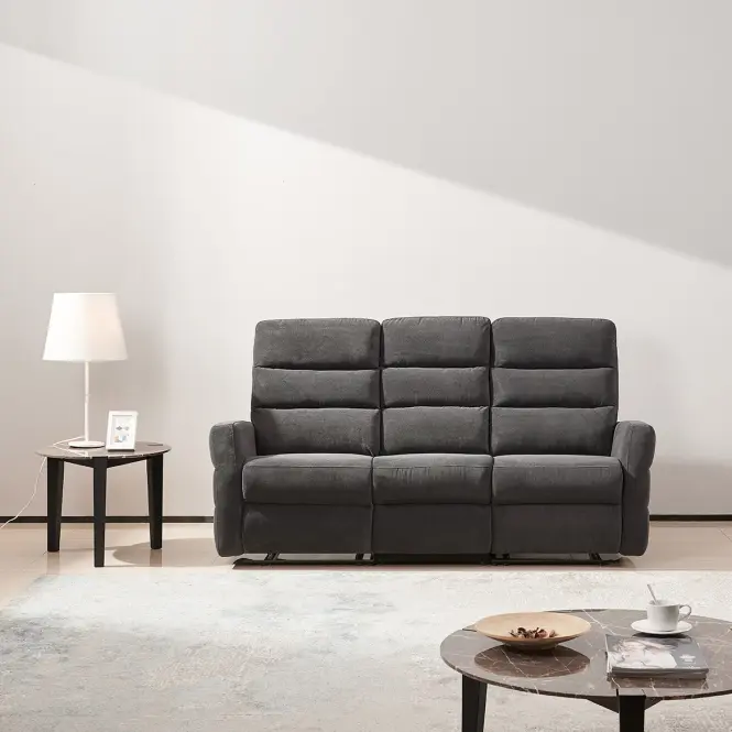 Kanapé Belize 3SJ NLK314 fekete relaxációs funkcióval,12