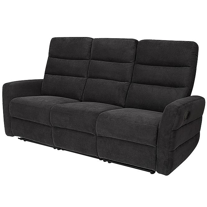 Kanapé Belize 3SJ NLK314 fekete relaxációs funkcióval,2