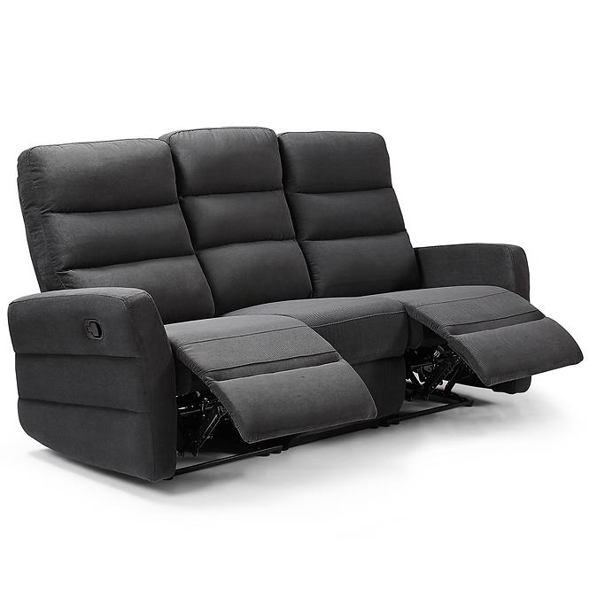 Kanapé Belize 3SJ NLK314 fekete relaxációs funkcióval,3