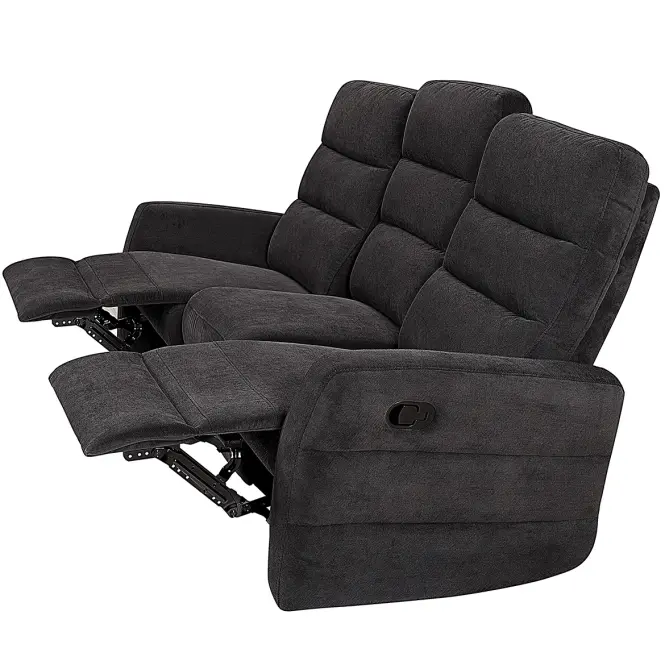 Kanapé Belize 3SJ NLK314 fekete relaxációs funkcióval,4