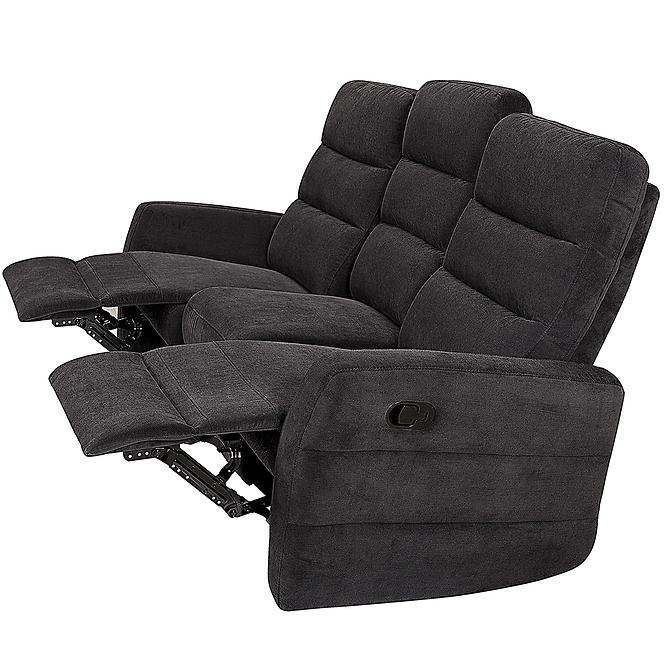 Kanapé Belize 3SJ NLK314 fekete relaxációs funkcióval,4