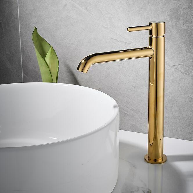 Csaptelep mosdókagylóhoz magas Ilma arany,3