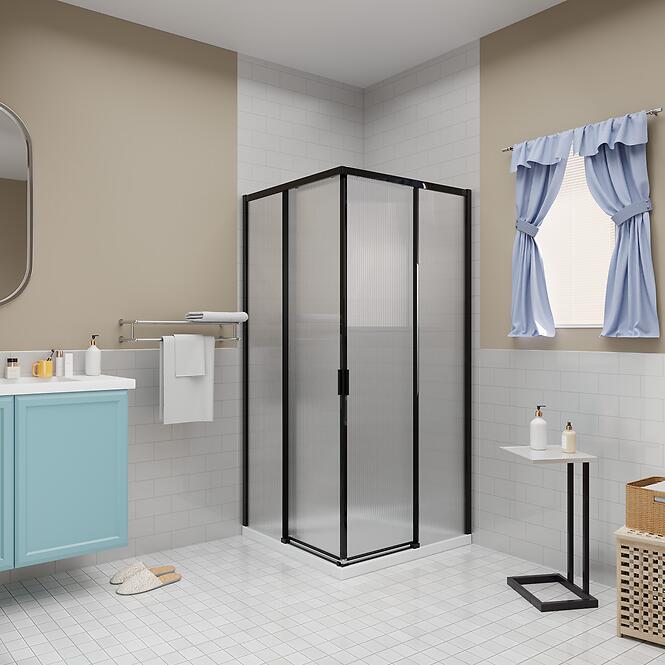 Zuhanykabin négyzet Eter 90x90x190 black,2
