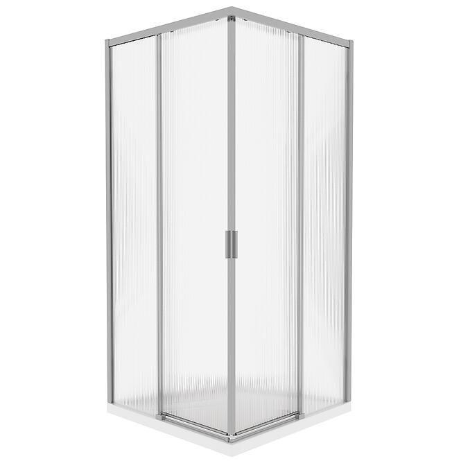 Zuhanykabin négyzet Eter 90x90x190 króm