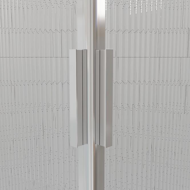 Zuhanykabin négyzet Eter 90x90x190 króm,4