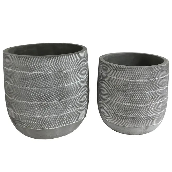 Virágcserép YS46172L cement