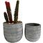 Virágcserép YS46172L cement,4