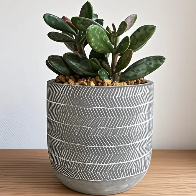 Virágcserép YS46172S cement,5