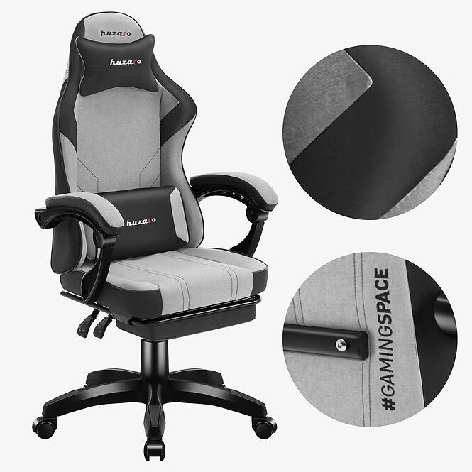 Irodai gaming szék Huzaro Force 3.7 Grey