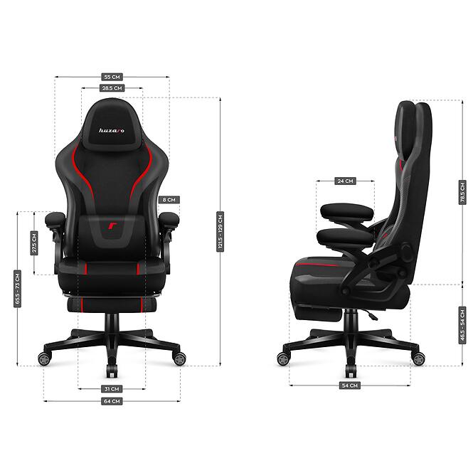 Irodai gaming szék Huzaro Force 4.6 Carbon