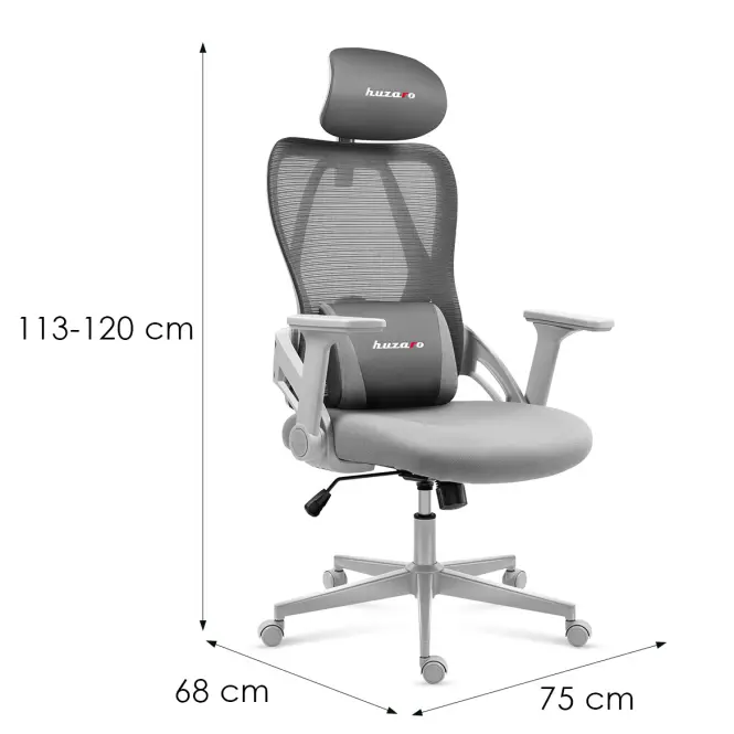 Irodai gaming szék Huzaro Combat 2.7 Grey,5