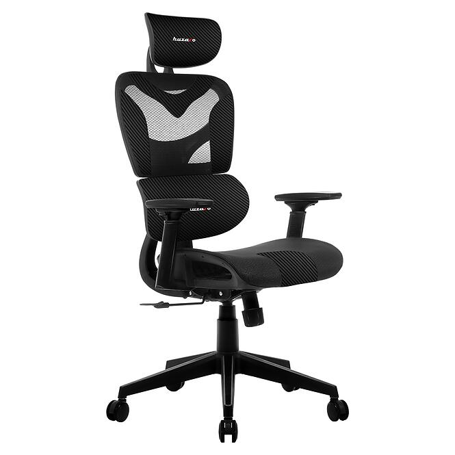 Irodai gaming szék Huzaro Combat 8.0 Carbon Black