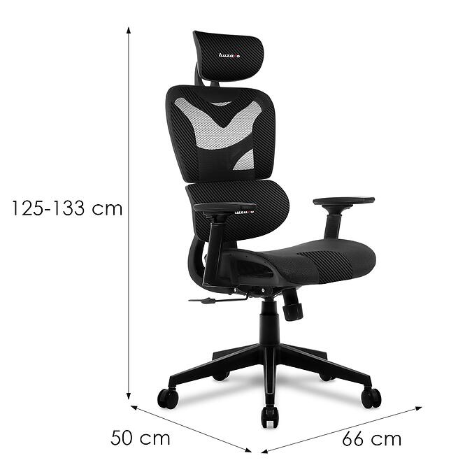 Irodai gaming szék Huzaro Combat 8.0 Carbon Black