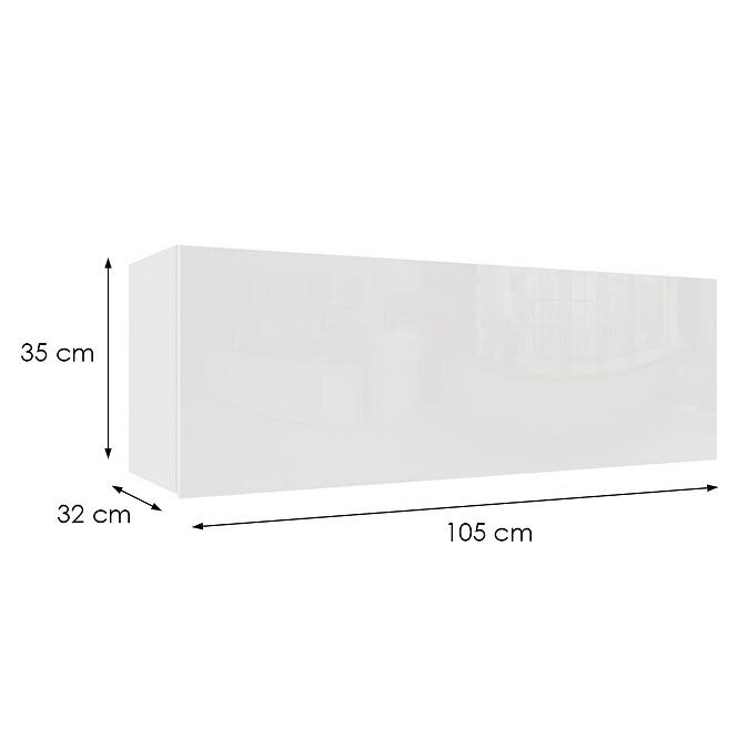 Függő szekrény Izumi-32-WH fehér mat/fényes,2