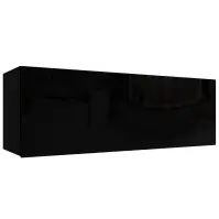 Függő szekrény Izumi-32-BL fekete mat/fényes