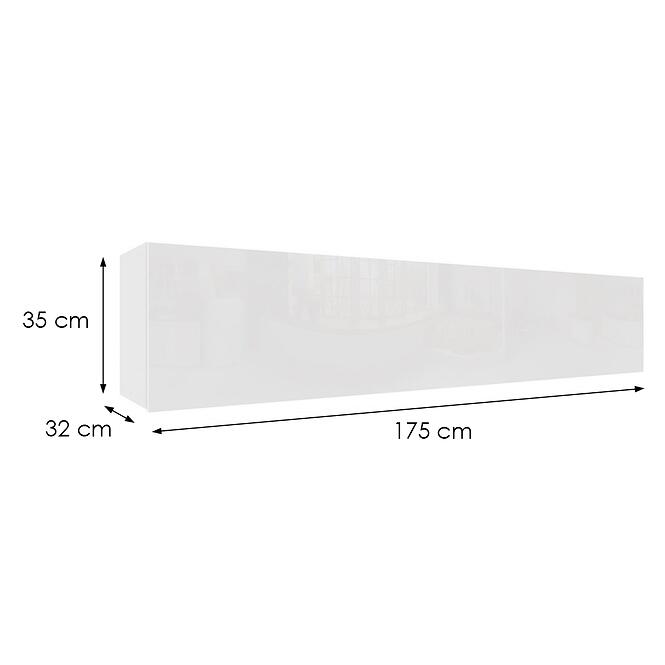 Függő szekrény Izumi-34-WH fehér mat/fényes