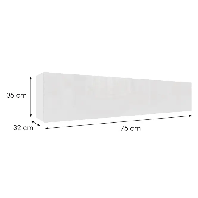 Függő szekrény Izumi-34-WH fehér mat/fényes,2
