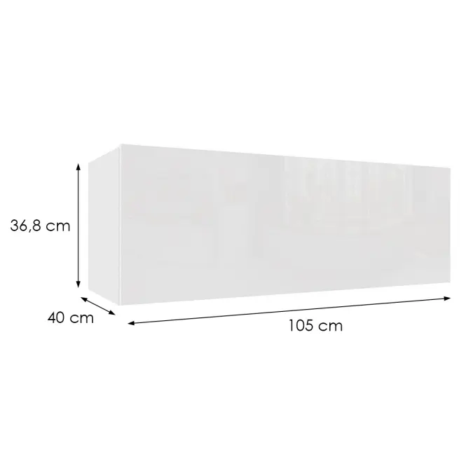 Függő szekrény Izumi-42-WH fehér mat/fényes