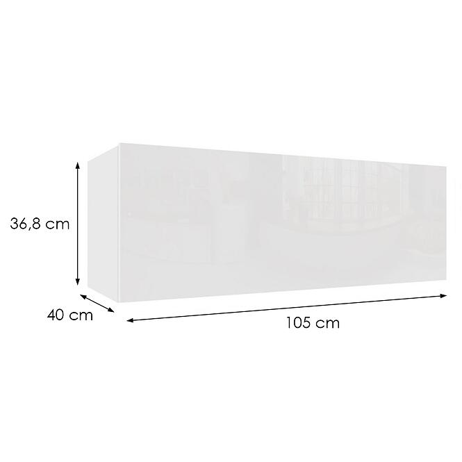 Függő szekrény Izumi-42-WH fehér mat/fényes,2