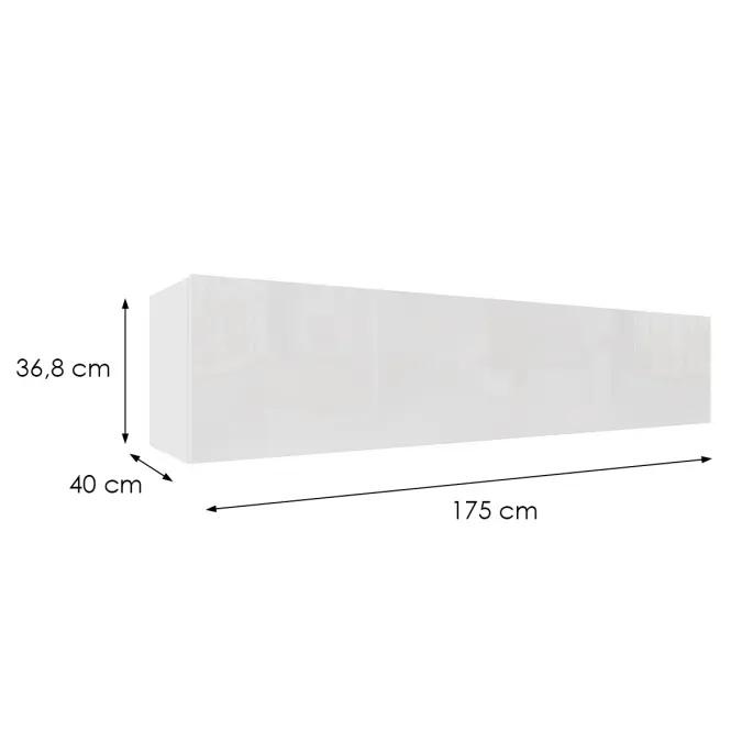 Függő szekrény Izumi-44-WH fehér mat/ fényes