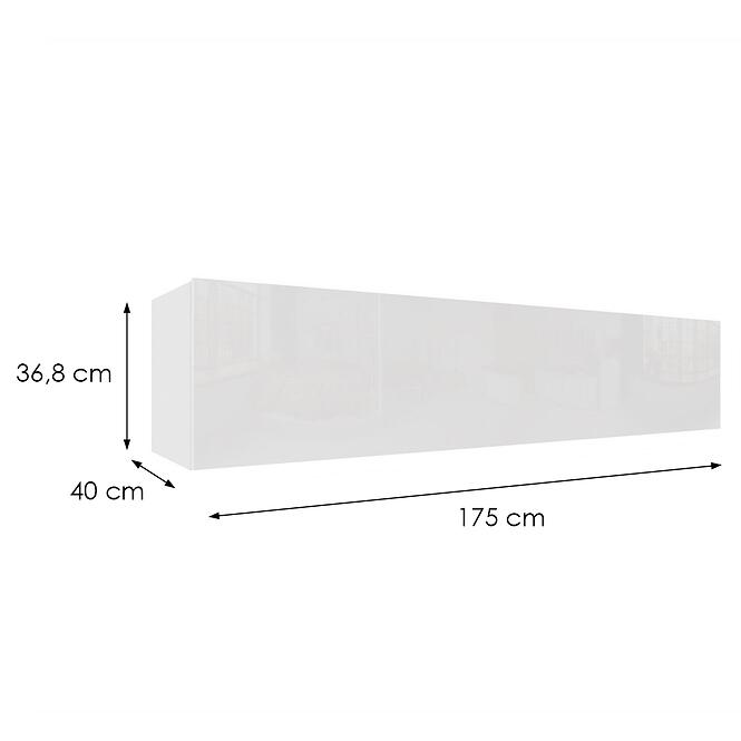 Függő szekrény Izumi-44-WH fehér mat/ fényes