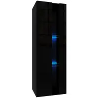 Függő szekrény Izumi 1 BL fekete mat/fényes