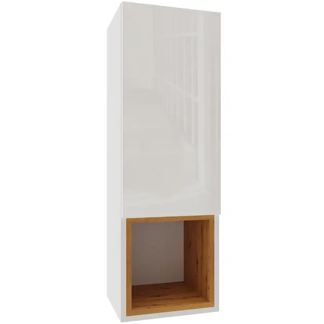 Függő szekrény Izumi 3 WH-DC fehér mat/fényes/artisan