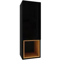 Függő szekrény Izumi 3 BL-DC fekete mat/fényes/artisan