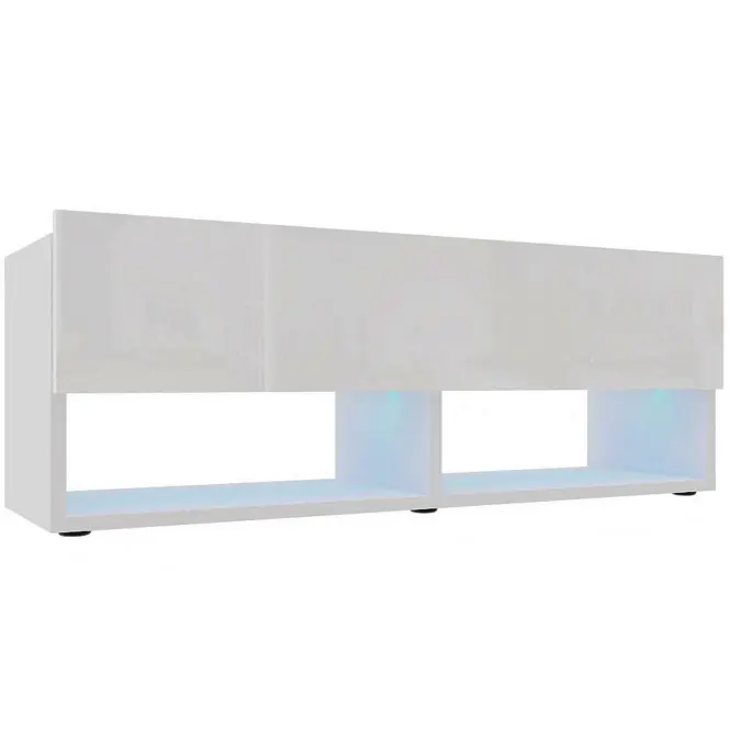Szekrény RTV Izumi 105 WH fehér mat/fényes