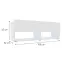 Szekrény RTV Izumi 105 WH fehér mat/fényes,2