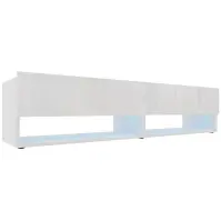 Szekrény RTV Izumi 175 WH fehér mat/fényes