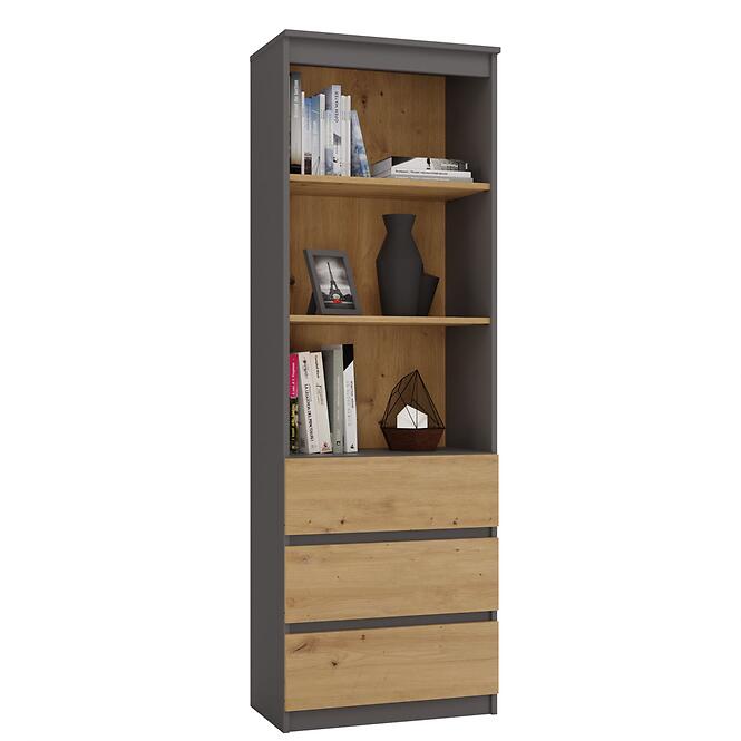 Regál Biurowy 3S 3 Falipolc Olimp Ant/Art Kpl,4