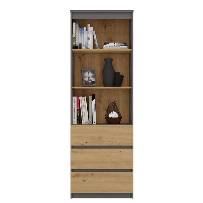 Regál Biurowy 3S 3 Falipolc Olimp Ant/Art Kpl,5